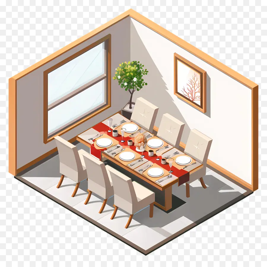 Comedor，Plano De Planta Abierto PNG