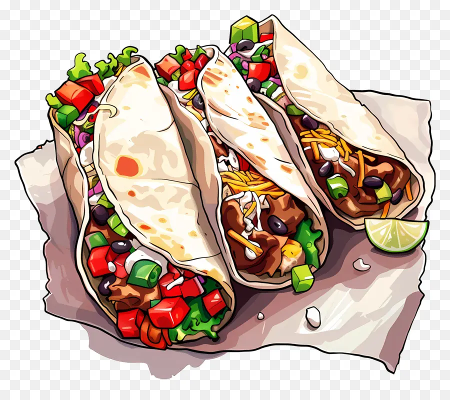 Burritos，La Carne De Vacuno PNG