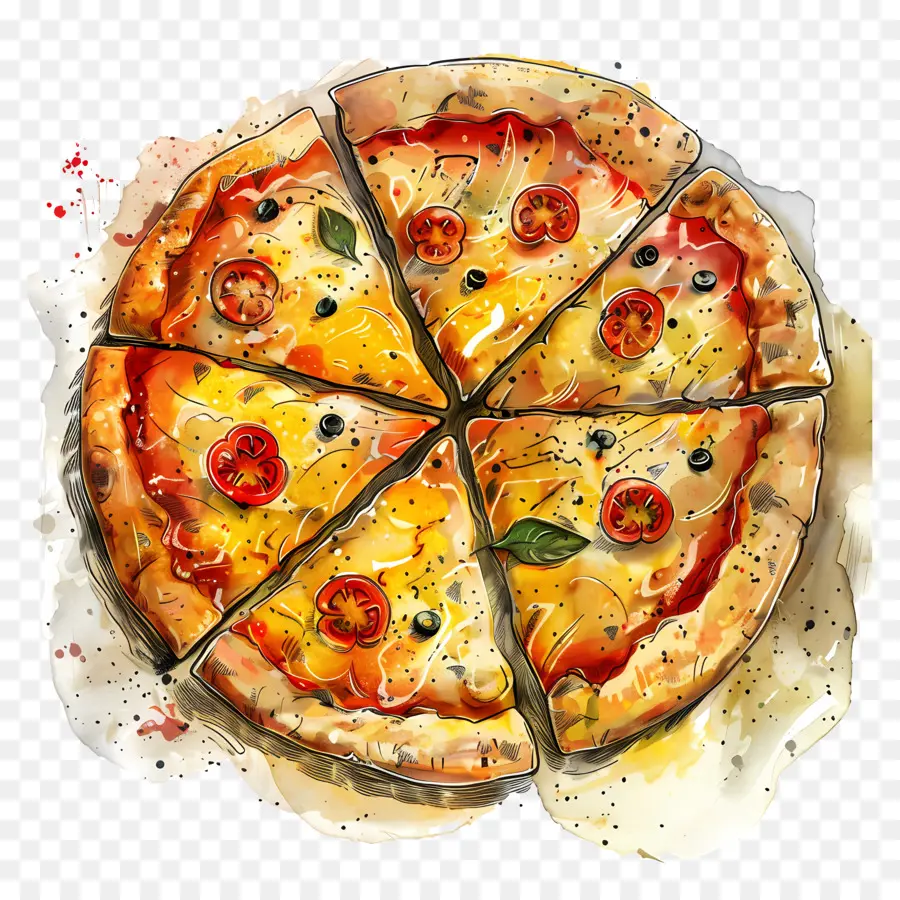 Pizza De Queso，Pizza PNG