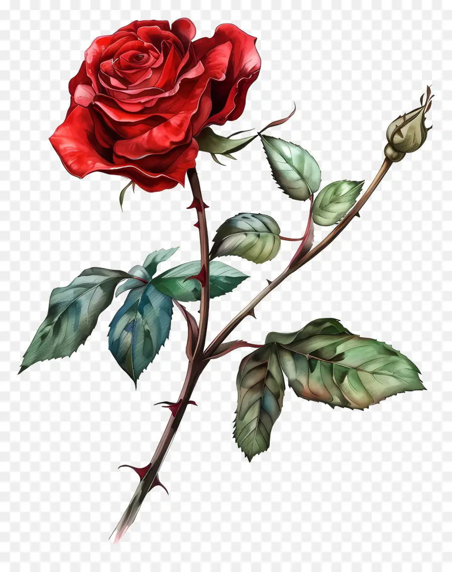 Rosa Roja，Pintura PNG