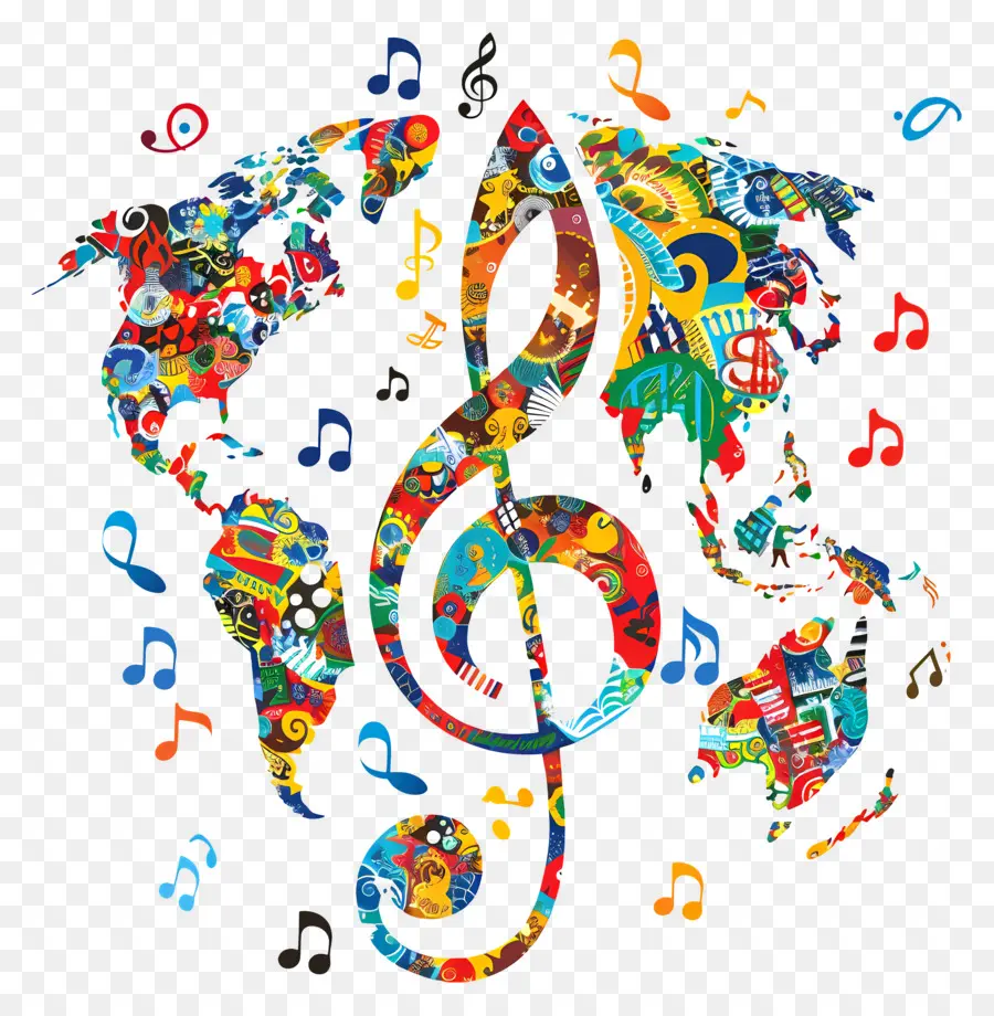 Mundo Día De La Música，La Música PNG