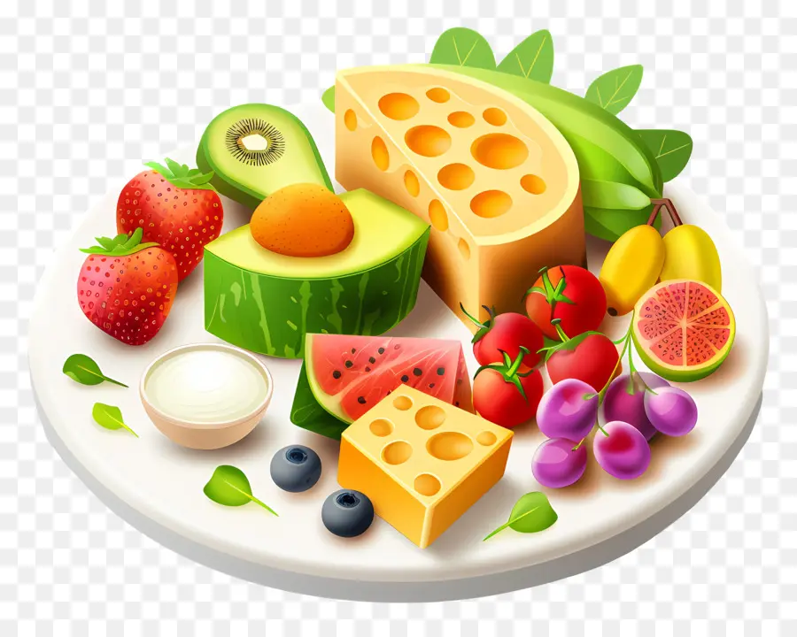 Alimentos Saludables，La Fruta PNG