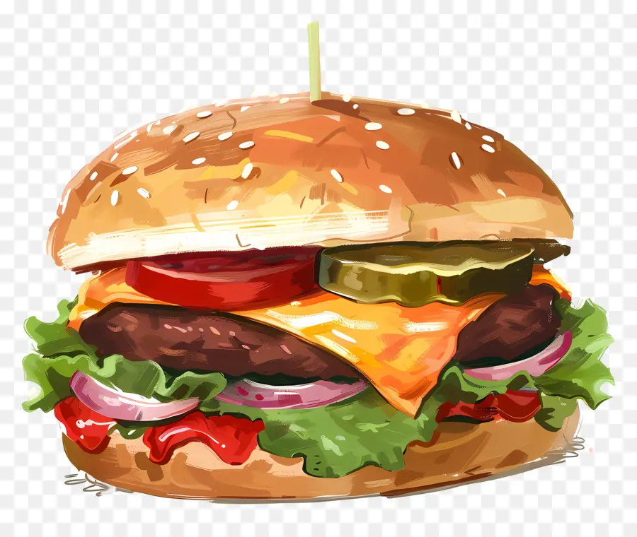 Hamburgo，Hamburguesa Con Queso PNG