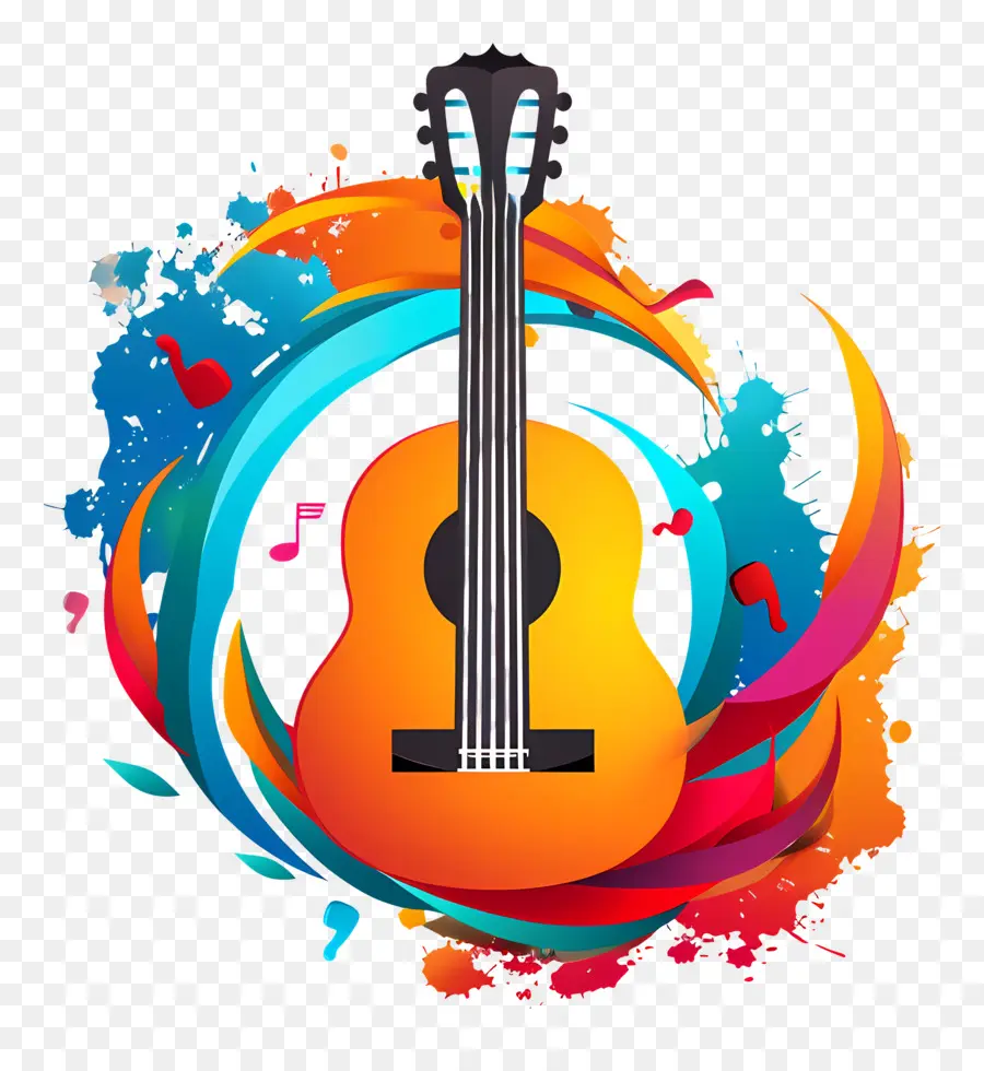 Mundo Día De La Música，Guitarra PNG