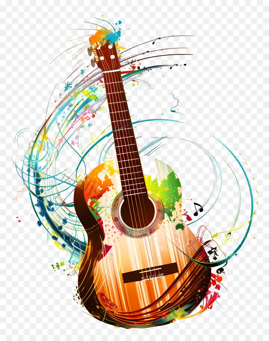 Mundo Día De La Música，Guitarra PNG