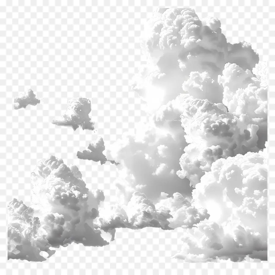 Nubes Blancas Esponjosas，Cloudscape PNG