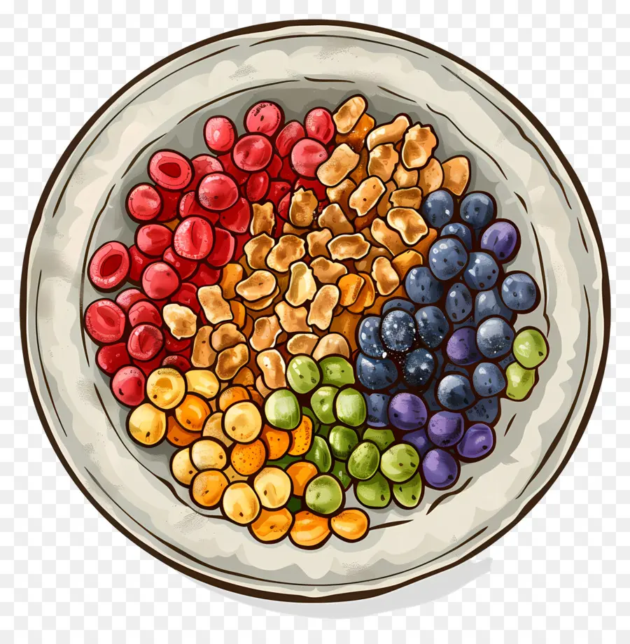 Cereales，Cereal Colorido PNG