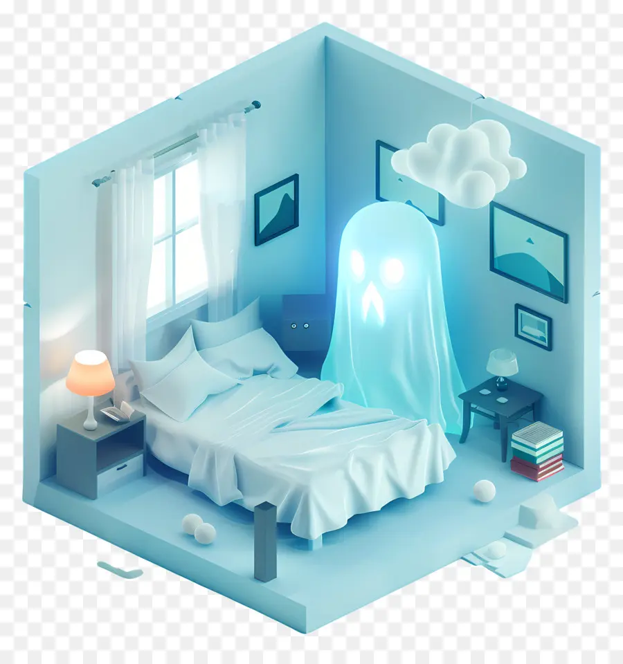 Fantasma，Dormitorio PNG