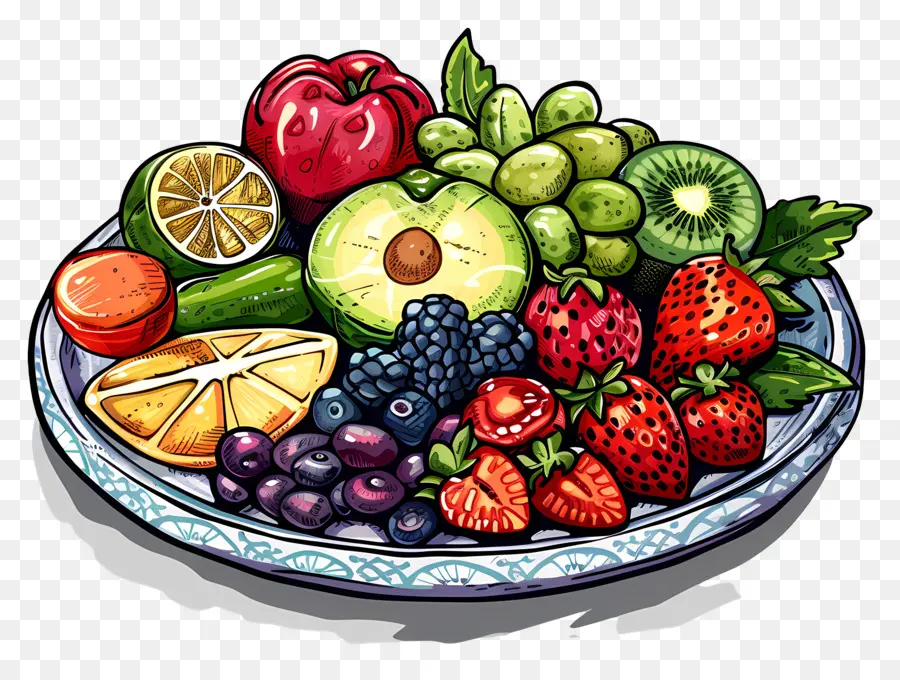 Alimentos Saludables，Frutas Frescas PNG