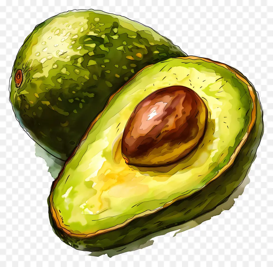 Aguacate，Ripe PNG