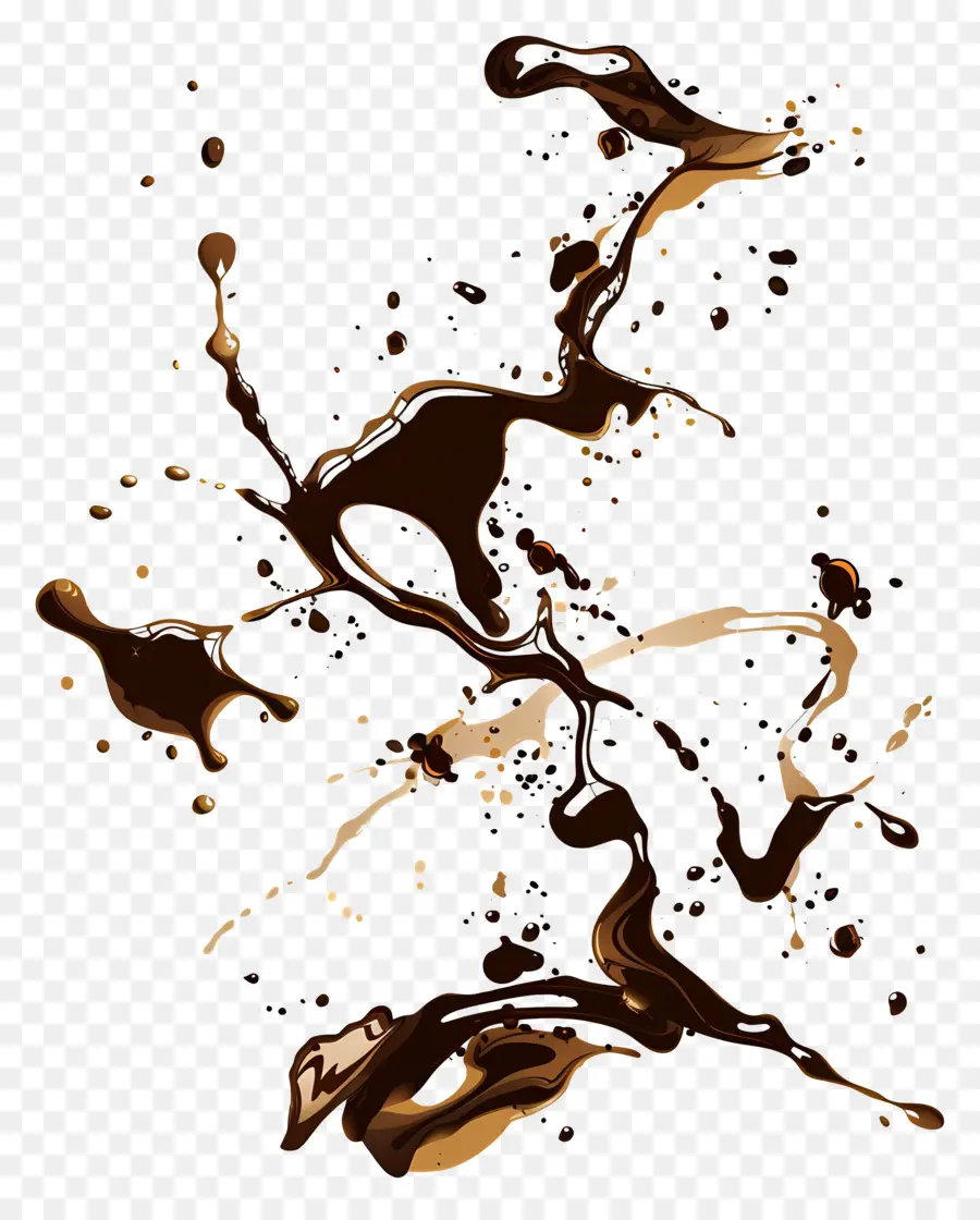 Las Manchas De Café，Pintura De Chocolate PNG