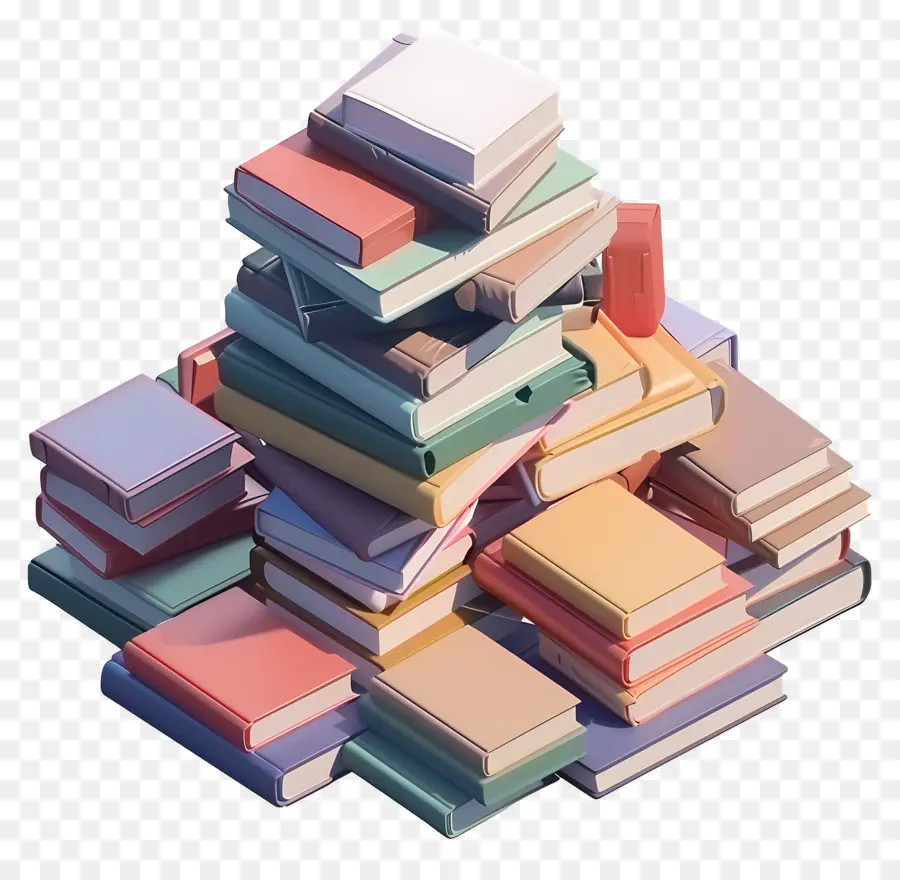 Pila De Libro，Libros PNG