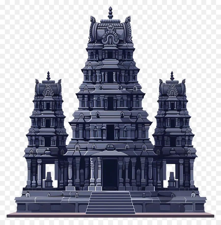 Templo Hindú，Modelo En 3d PNG