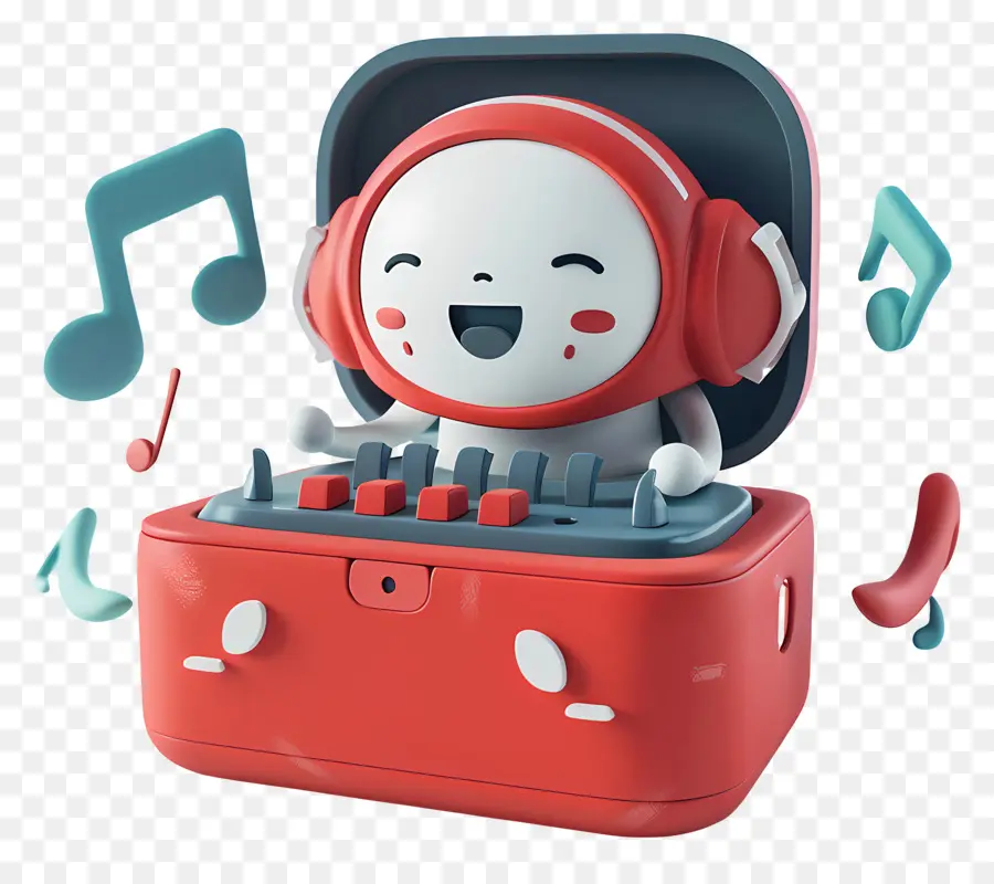 Mundo Día De La Música，Robot PNG