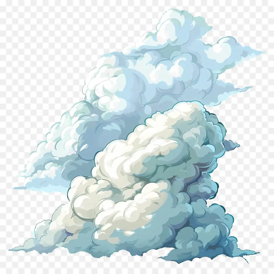 Nubes Blancas Esponjosas，La Formación De Las Nubes PNG