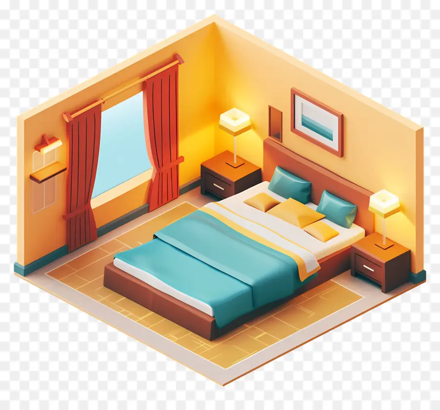 Habitación De Hotel，Decoración Del Dormitorio PNG