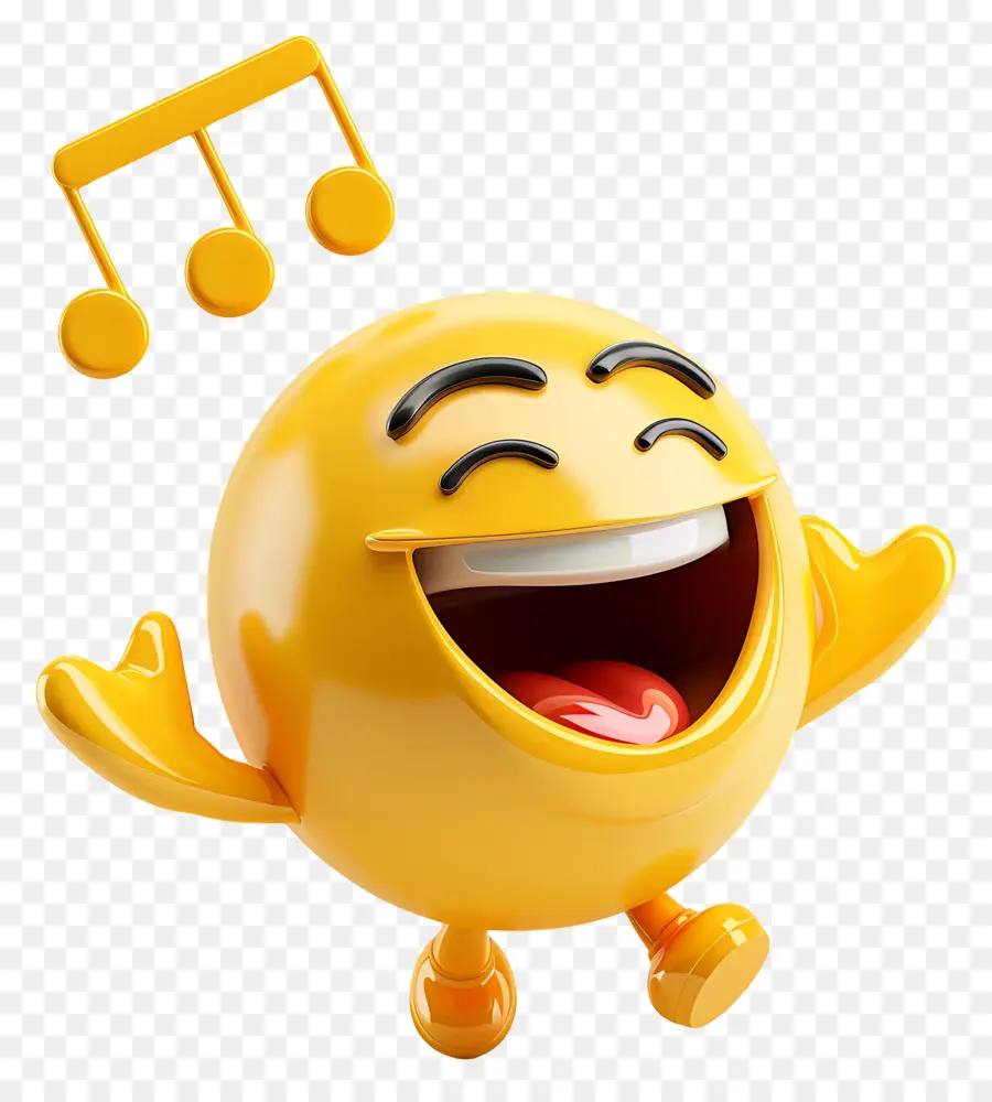 Día Mundial De La Música，Emoji Feliz PNG