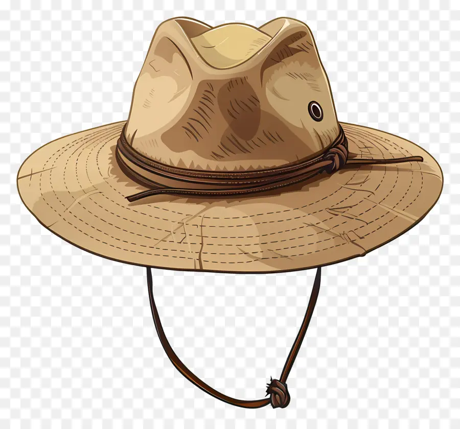 Sombrero De Safari，Sombrero De Cuero Marrón PNG