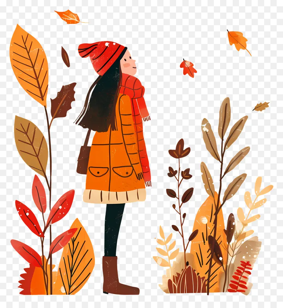 Otoño Genial，Mujer PNG