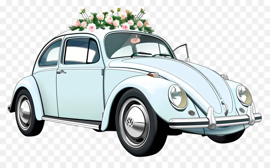 Coche De Boda，Escarabajo De Volkswagen PNG