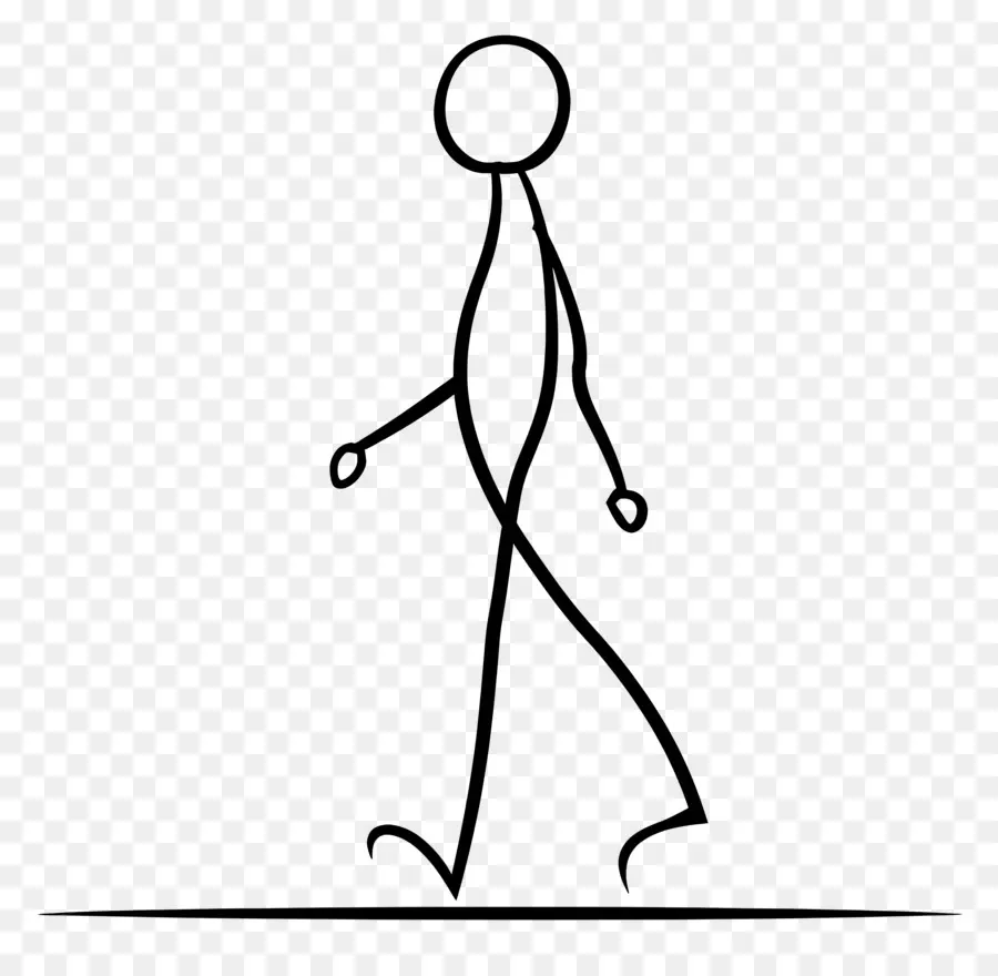 Caminata De Figura De Palo，Hombre Caminando PNG