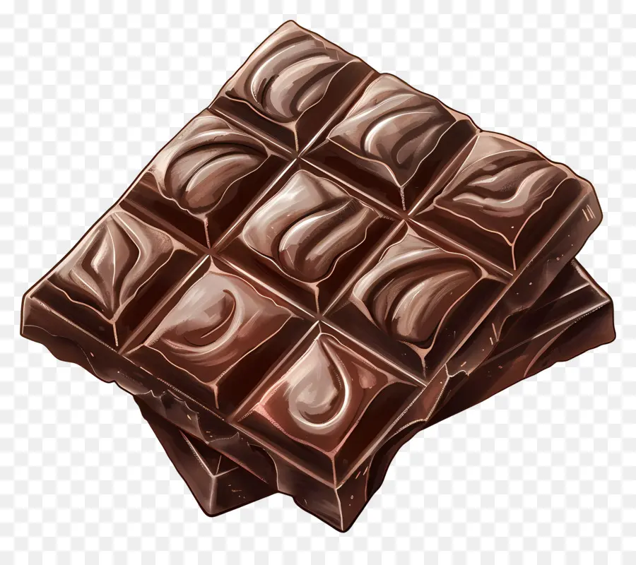 El Chocolate Oscuro，Barras De Chocolate PNG