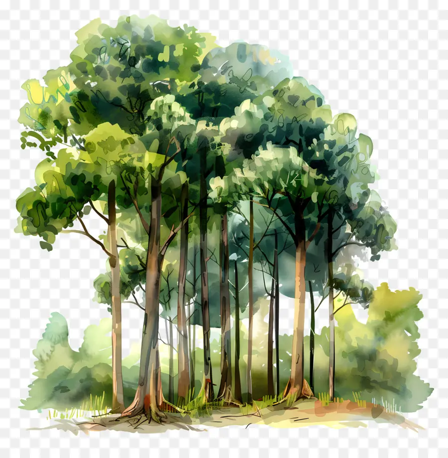 Los árboles De Los Bosques，Bosque PNG