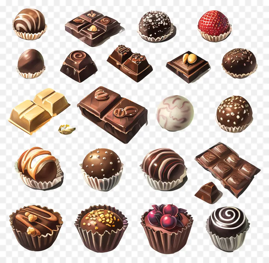 Chocolates，Variedad PNG