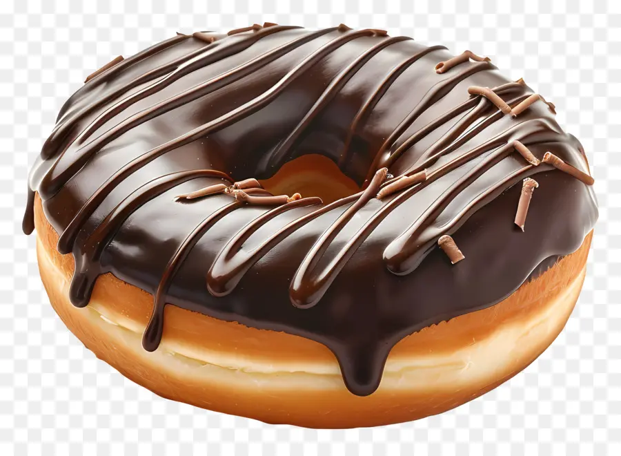 Donut，Donut Glaseado De Chocolate PNG