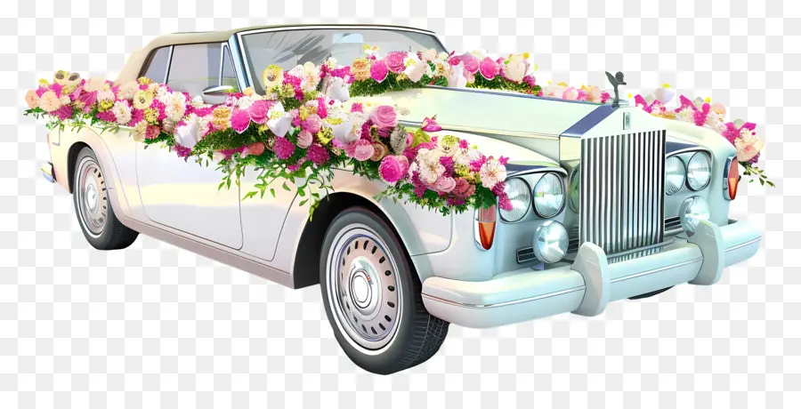 Coche De Boda，Coche Clásico PNG