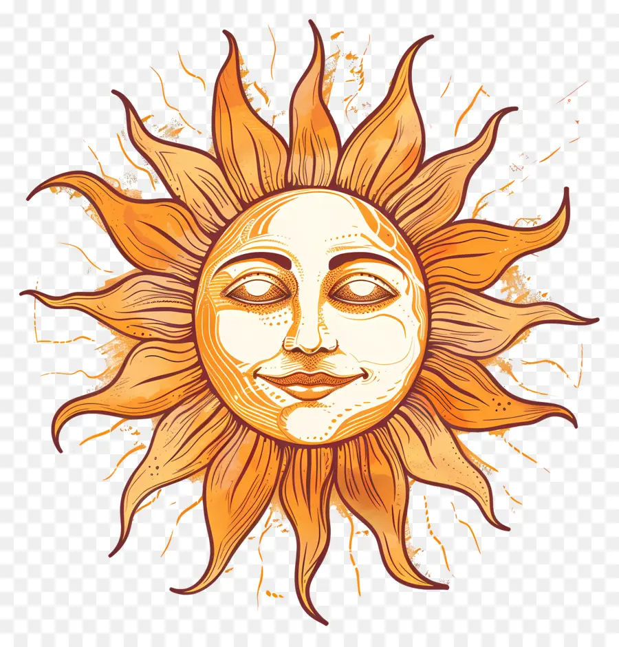 Sol，La Cara PNG