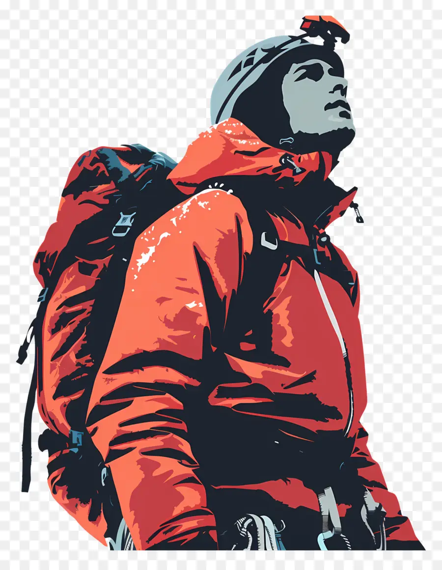 Alpinista，Chaqueta Roja PNG