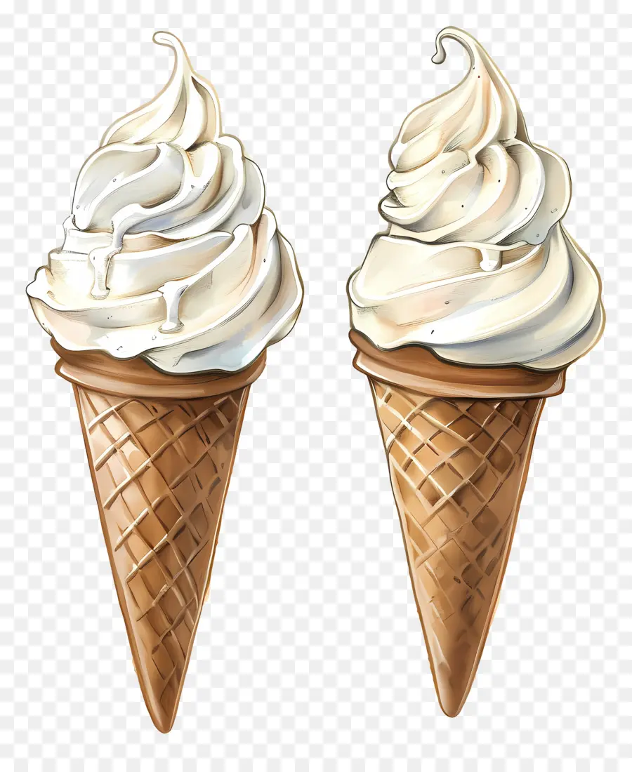 Conos De Helado，Conos De Gofres PNG