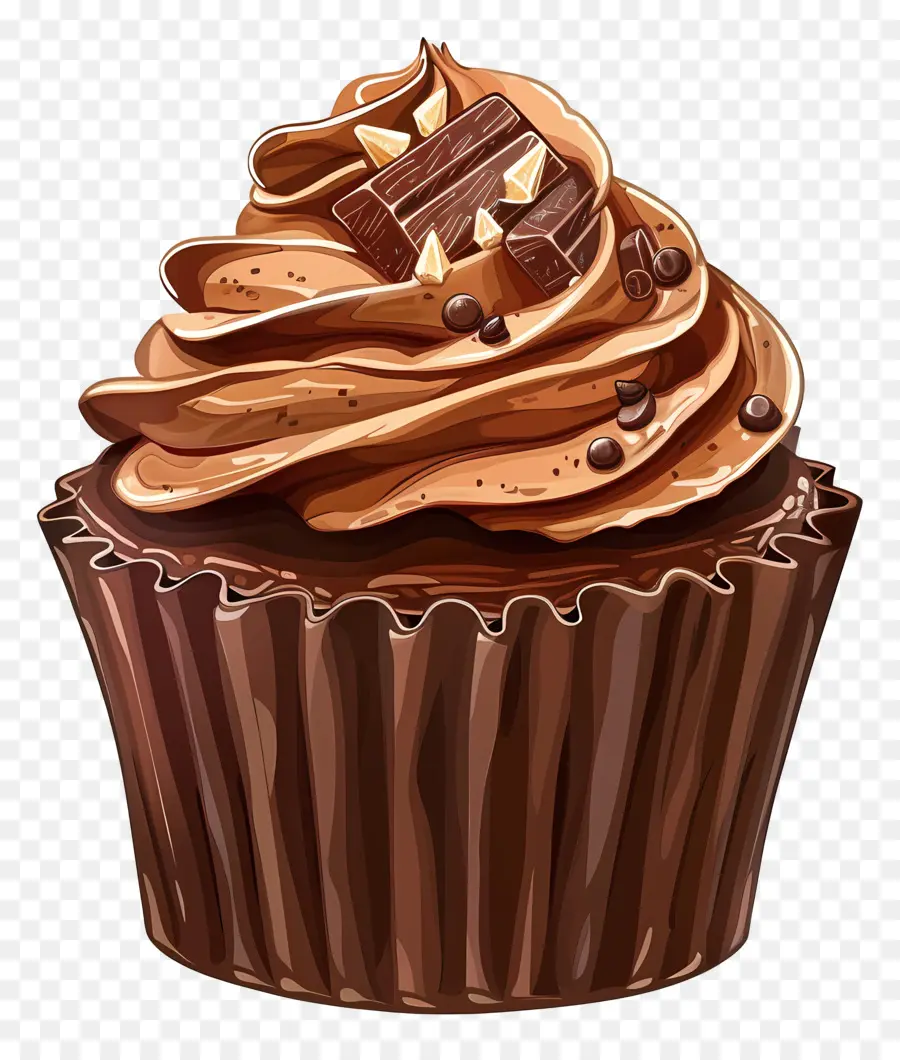 Magdalena De Chocolate，Postre PNG