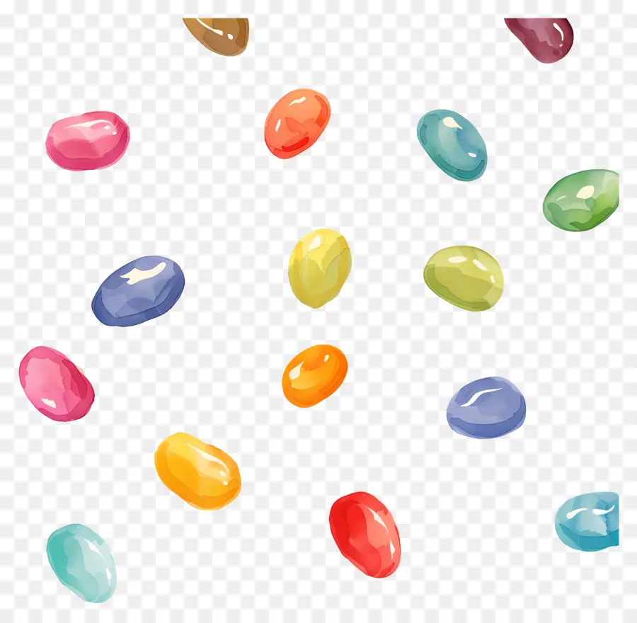 Jelly Beans，Colores PNG