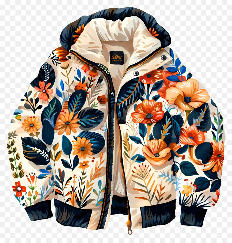 Chaqueta，Chaqueta De Estampado Floral PNG