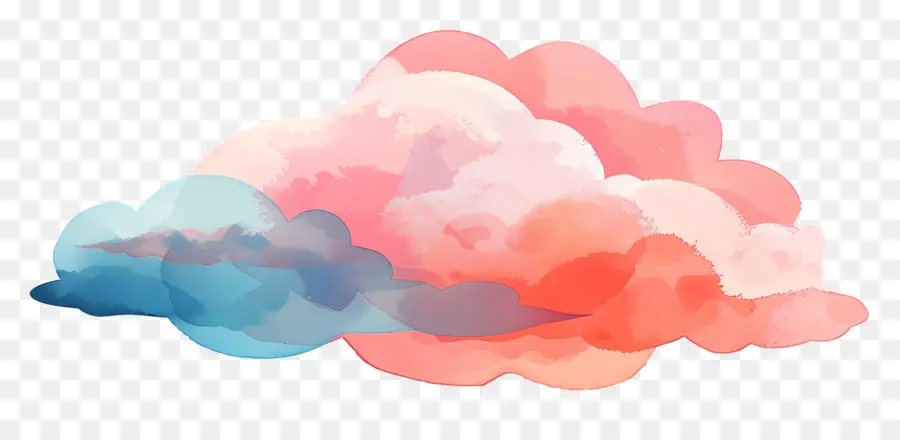 La Nube，Acuarela Nubes PNG