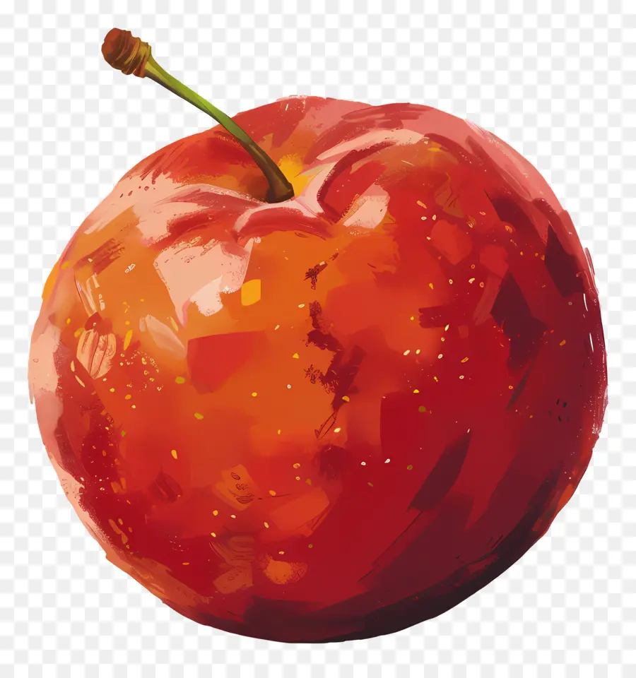 Nectarina，Pintura Al óleo PNG