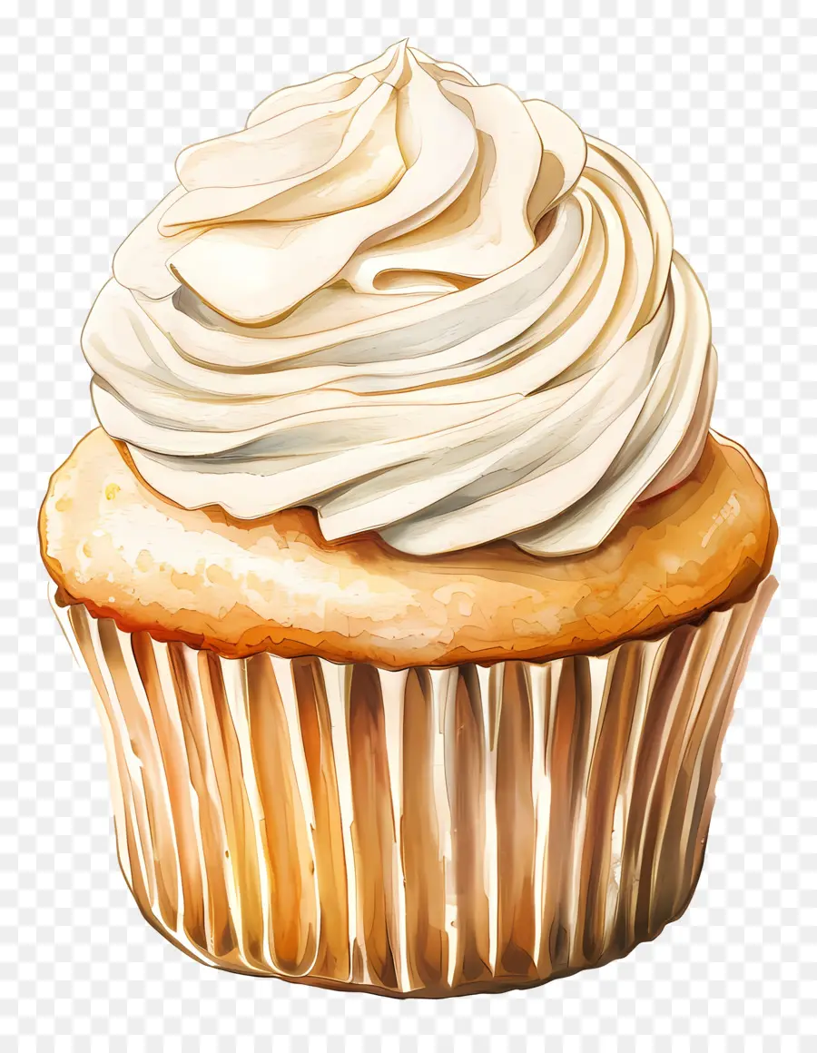 Cupcake De Vainilla，Magdalena De Chocolate PNG