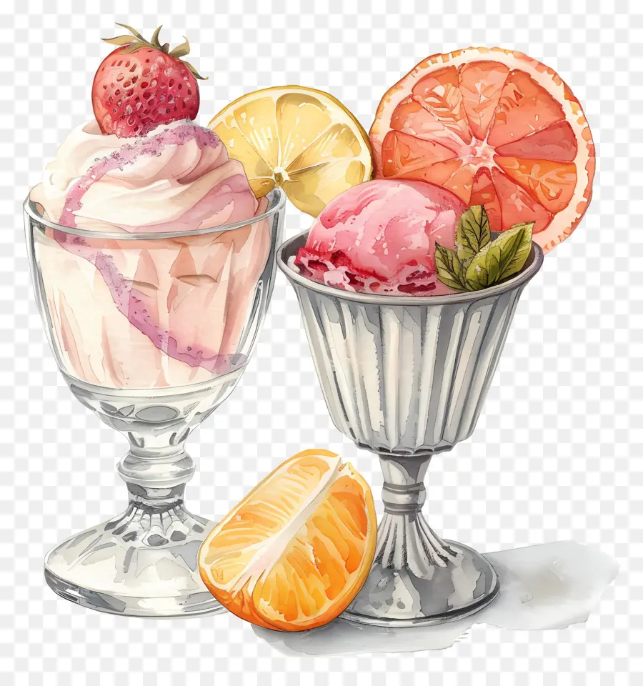 Sorbete，Helados Postres PNG