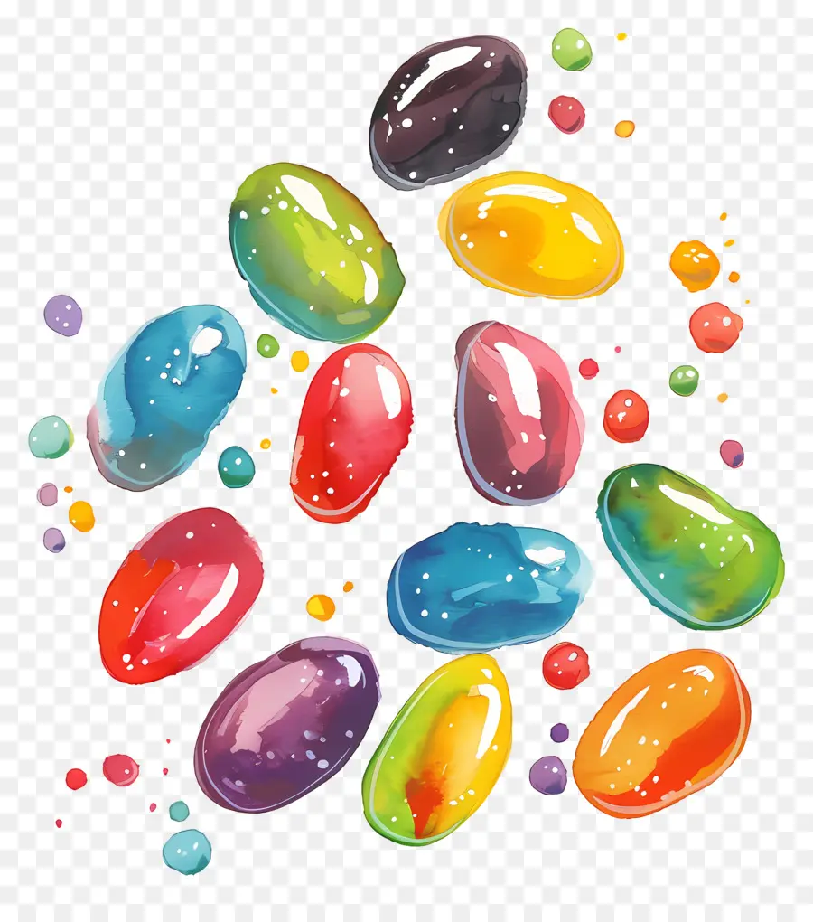 Jelly Beans，Colorido PNG