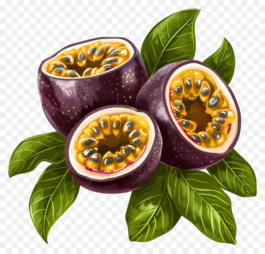 Fruta De La Pasión，Morado PNG