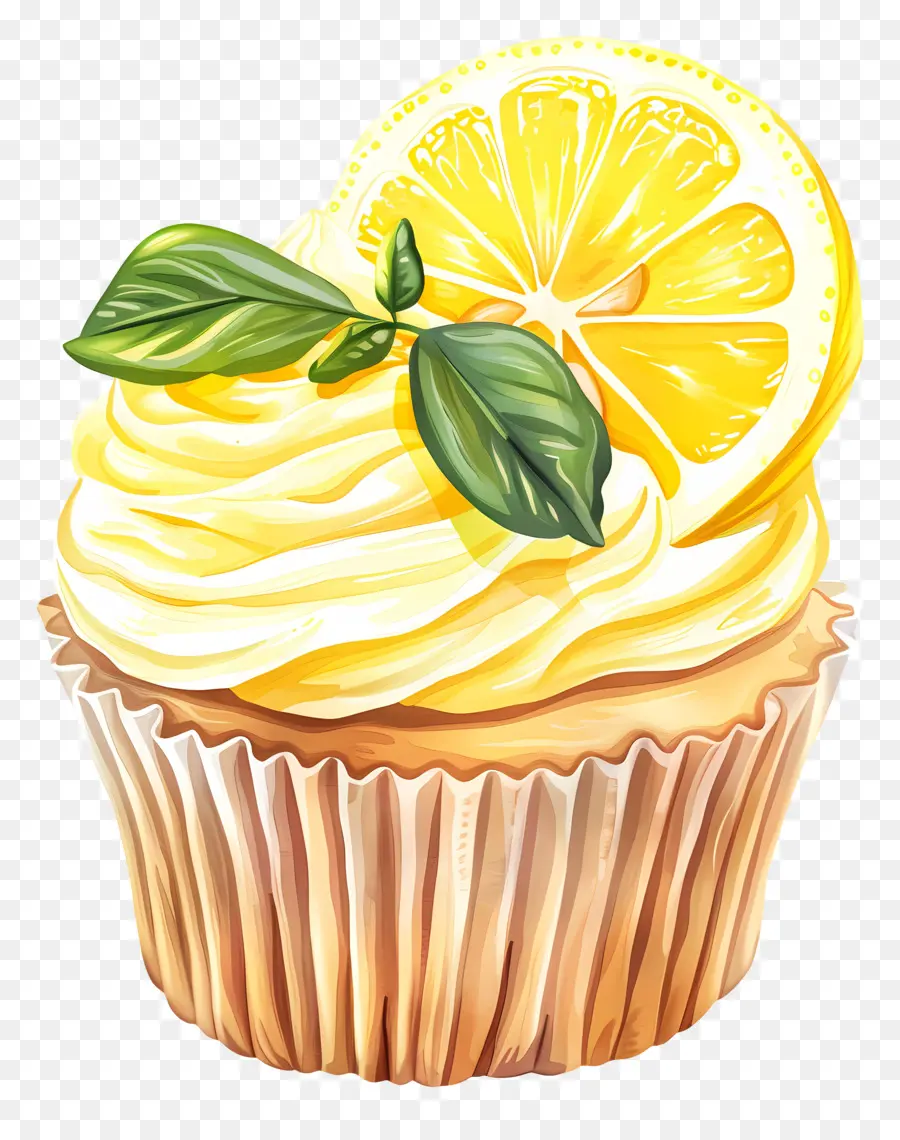 Cupcake De Limón，Rebanada De Limón PNG