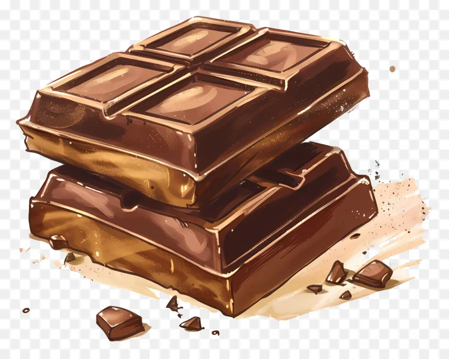 Barra De Chocolate，Barras De Chocolate PNG