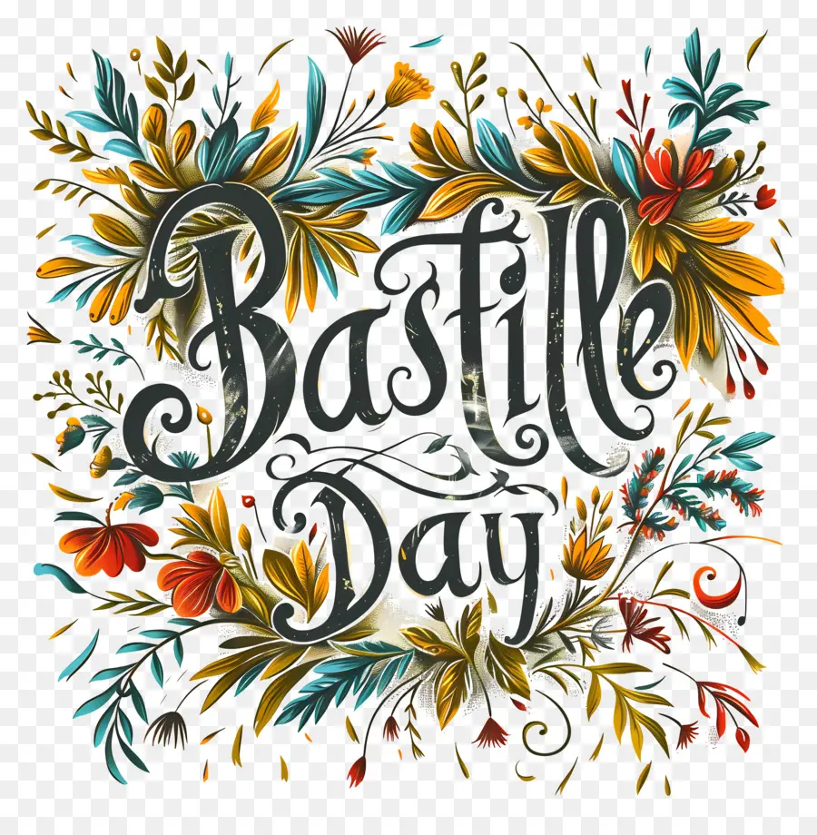 El Día De La Bastilla，Floral Corona PNG