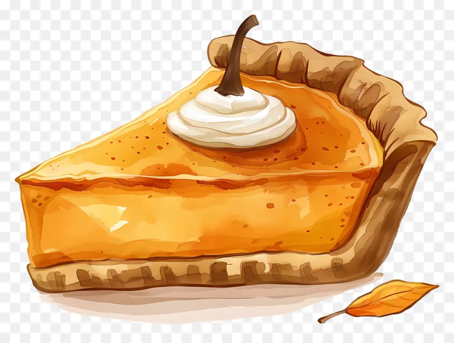 Pastel De Calabaza，Crema Batida PNG