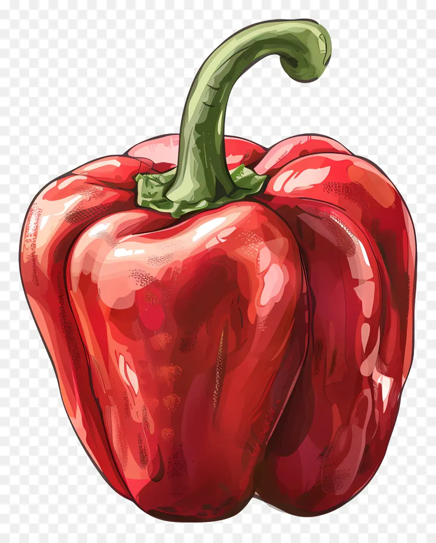 Pimiento Rojo，Red Bell Pepper PNG