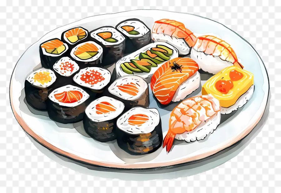 Sushi，Salmón PNG