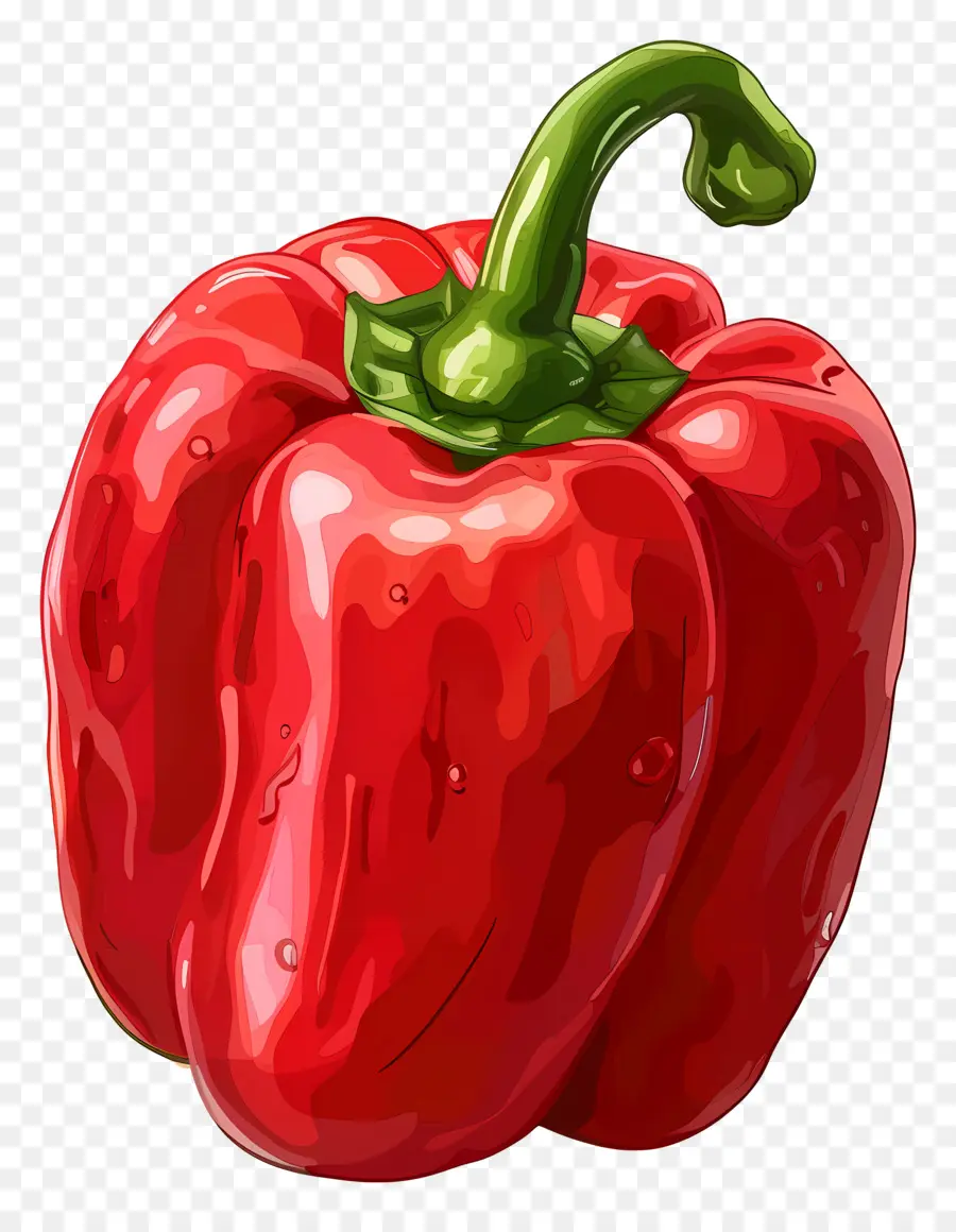 Pimiento Rojo，Red Bell Pepper PNG