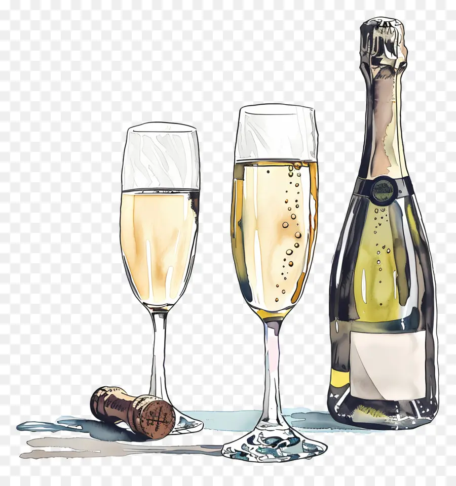 Champaña，Vino Espumoso PNG